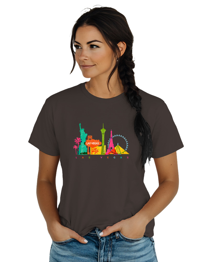 T-Shirt  Γυναικείο - Las Vegas Skyline - Image 1