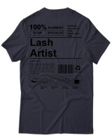 T-Shirt Unisex - Lash Artist - Color Thumbnail Σκούρο Μπλε