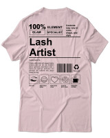 T-Shirt Unisex - Lash Artist - Color Thumbnail Απαλό Ροζ