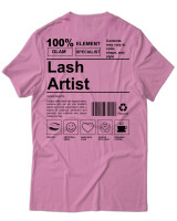 T-Shirt Unisex - Lash Artist - Color Thumbnail Ροζ