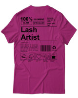 T-Shirt Unisex - Lash Artist - Color Thumbnail Φουξια