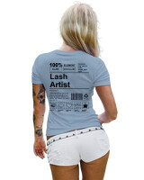 T-Shirt Στενή Γραμμή - Lash Artist - Color Thumbnail Γαλάζιο