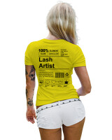 T-Shirt Στενή Γραμμή - Lash Artist - Color Thumbnail Κίτρινο