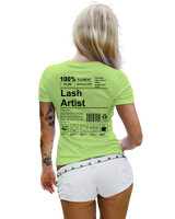 T-Shirt Στενή Γραμμή - Lash Artist - Color Thumbnail Λαχανί