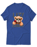 T-Shirt Αντρικό - Lazy Sundays - Color Thumbnail Μπλε Ρουά