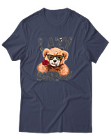 T-Shirt Αντρικό - Lazy Sundays - Color Thumbnail Μπλε Γκρι