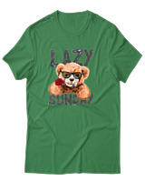 T-Shirt Αντρικό - Lazy Sundays - Color Thumbnail Πράσινο