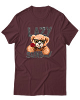 T-Shirt Αντρικό - Lazy Sundays - Color Thumbnail Μπορντό