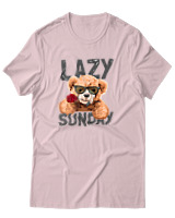 T-Shirt Αντρικό - Lazy Sundays - Color Thumbnail Απαλό Ροζ
