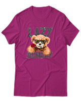 T-Shirt Αντρικό - Lazy Sundays - Color Thumbnail Φουξια