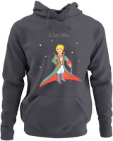 Φούτερ με κουκούλα - Le Petit Prince - Color Thumbnail Ανθρακί