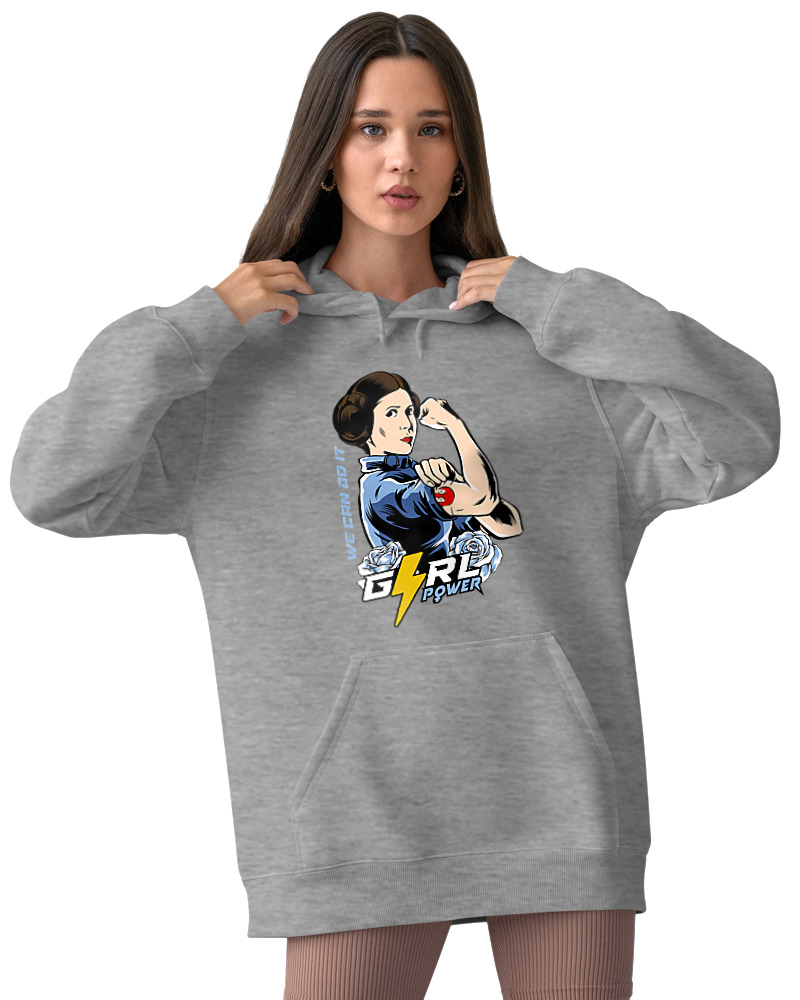 Φούτερ με κουκούλα - Leia Strikes Back - Image 2