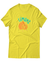 T-Shirt Αντρικό - Lemons - Color Thumbnail Κίτρινο