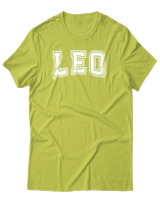 T-Shirt Αντρικό - Leo College Letters - Color Thumbnail Λαχανί