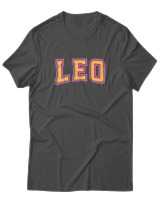 T-Shirt  Γυναικείο - Leo College Letters - Color Thumbnail Ανθρακί