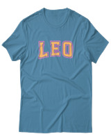 T-Shirt  Γυναικείο - Leo College Letters - Color Thumbnail Τυρκουάζ