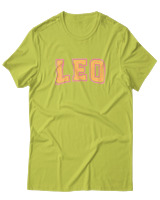 T-Shirt  Γυναικείο - Leo College Letters - Color Thumbnail Λαχανί