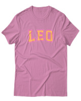 T-Shirt  Γυναικείο - Leo College Letters - Color Thumbnail Ροζ