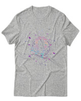 T-Shirt Αντρικό - Leo Colorfull - Color Thumbnail Γκρι Μελανζέ