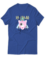 T-Shirt Αντρικό - Leppard - Color Thumbnail Μπλε Ρουά