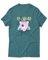 T-Shirt Αντρικό - Leppard - Color Thumbnail Μπλε Πράσινο