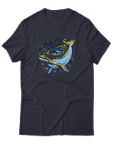 T-Shirt Αντρικό - Less Plastic Whale - Color Thumbnail Σκούρο Μπλε