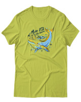 T-Shirt Αντρικό - Less Plastic Whale - Color Thumbnail Λαχανί