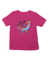 T-Shirt  Παιδικό - Less Plastic Whale - Color Thumbnail Φουξια