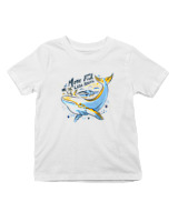 T-Shirt  Παιδικό - Less Plastic Whale - Color Thumbnail 'Ασπρο