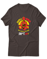 T-Shirt  Γυναικείο - Let That Shit Go - Color Thumbnail Καφέ