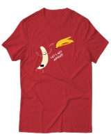 T-Shirt Αντρικό - Lets Get Naked - Color Thumbnail Κόκκινο