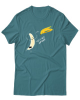 T-Shirt Αντρικό - Lets Get Naked - Color Thumbnail Μπλε Πράσινο
