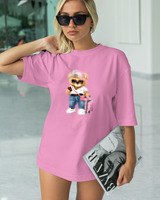 T-Shirt Classic - Lets Go Travel - Color Thumbnail PINK