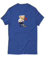 T-Shirt Αντρικό - Let's Move - Color Thumbnail Μπλε Ρουά