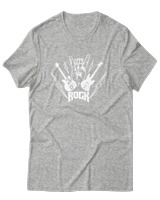 T-Shirt Αντρικό - Lets Rock - Color Thumbnail Γκρι Μελανζέ