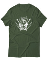 T-Shirt Αντρικό - Lets Rock - Color Thumbnail Κυπαρισσί