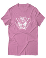 T-Shirt Αντρικό - Lets Rock - Color Thumbnail Ροζ