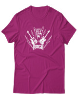 T-Shirt Αντρικό - Lets Rock - Color Thumbnail Φουξια