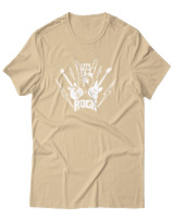 T-Shirt Αντρικό - Lets Rock - Color Thumbnail Μπεζ