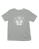 T-Shirt  Παιδικό - Lets Rock - Color Thumbnail Γκρι Μελανζέ