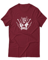 T-Shirt  Γυναικείο - Lets Rock - Color Thumbnail Σκούρο Κόκκινο