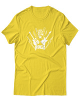 T-Shirt  Γυναικείο - Lets Rock - Color Thumbnail Κίτρινο Χρυσό