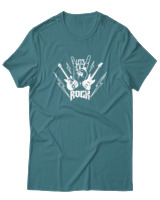 T-Shirt  Γυναικείο - Lets Rock - Color Thumbnail Μπλέ Πράσινο