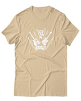 T-Shirt  Γυναικείο - Lets Rock - Color Thumbnail Μπέζ