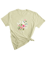 T-Shirt Woman Fashion Γυναικείο - Lets Start Now - Color Thumbnail SAGE GREEN