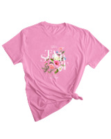 T-Shirt Woman Fashion Γυναικείο - Lets Start Now - Color Thumbnail PINK