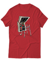 T-Shirt Unisex - Level Old - Color Thumbnail Κόκκινο
