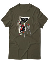 T-Shirt Unisex - Level Old - Color Thumbnail Χακί