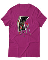 T-Shirt Unisex - Level Old - Color Thumbnail Φουξια