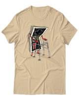 T-Shirt Unisex - Level Old - Color Thumbnail Μπεζ